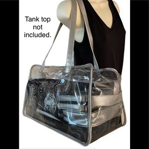 7 Piece Clear Travel Bag -Rare Find